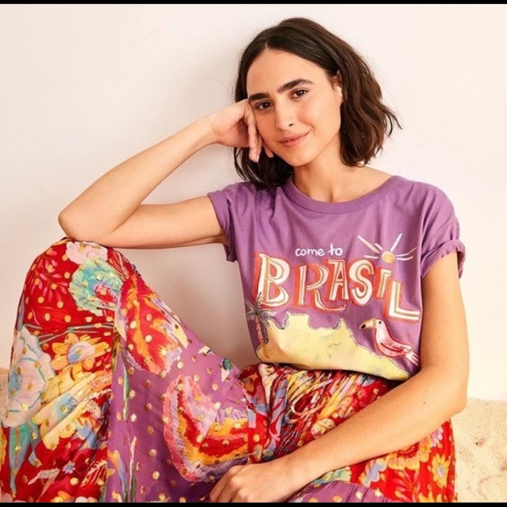 Farm Rio Come To Brasil Graphic Tee *Brand New with Tags